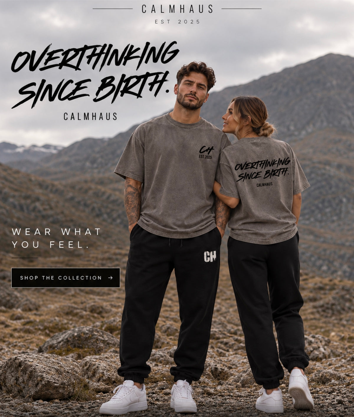 Overthinking Since Birth Vintage Tee